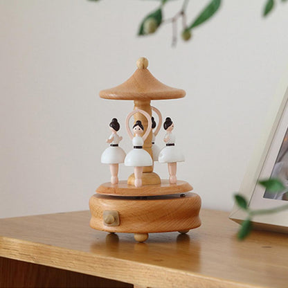 Wooden Ballerina Dreams Carousel