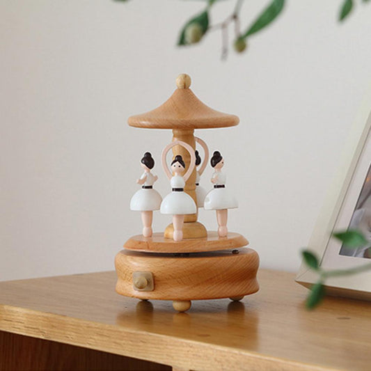 Wooden Ballerina Dreams Carousel