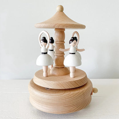 Wooden Ballerina Dreams Carousel